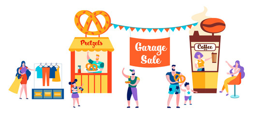 People Meeting and Eating Out in Public Place