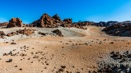 The yellow Sands of the rocky desert