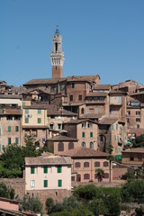 Fototapeta na wymiar View of Siena from the Sanctuary of Santa Caterina