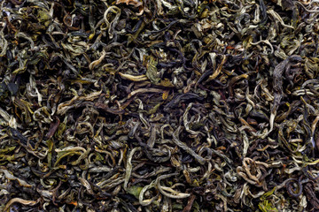 Large dry leaves of elite green tea. Green tea is the strongest antioxidant. The consumption of green tea in epidemiological studies is associated with a reduced risk of heart disease.