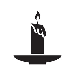 Obraz premium candle icon vector 