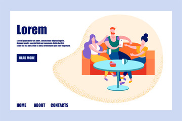 Company of Young People Drinking Tea, Leisure