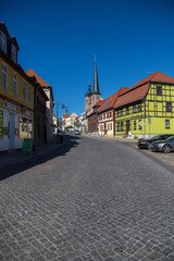 Obraz premium Innenstadt von Burg bei Magdeburg im Jerichower Land