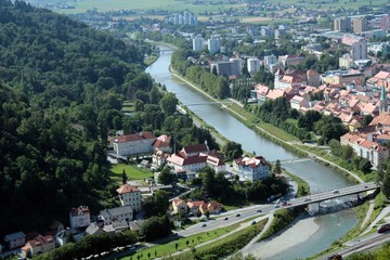 Neighbourhood of Upper Celje Castle, Slovenia