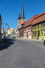 Obraz na płótnie Canvas Innenstadt von Burg bei Magdeburg im Jerichower Land