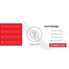 question icon creative design templat