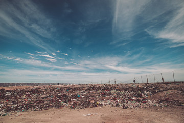 abandoned dump in mexico - faded style