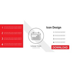 calendar icon creative design templat