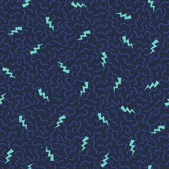 Eightees Colorful Seamless Vector Pattern