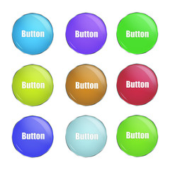 Simply button, green and blue. good for any act like download or whar you choose you choose. Isolated on white background with space for writing. most relevant color