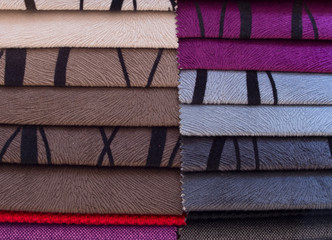 colorful samples of textile