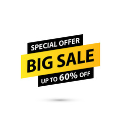 Sale tag. Special offer, big sale, discount, best price, mega sale banner. Shop or online shopping. Sticker, badge, coupon, store. Vector Illustration.