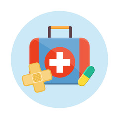 Obraz premium pills tablets test tubes