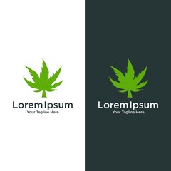 marijuana logo vector icon template