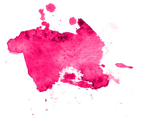 Colorful abstract watercolor texture with splashes and spatters. Modern creative watercolor background for trendy design.