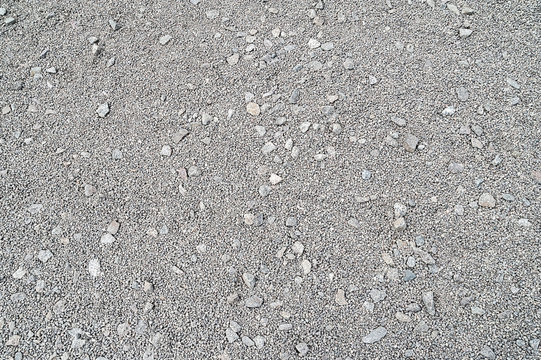 Gravel texture. Small and large stone gravel.
