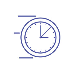 time clock watch isolated icon