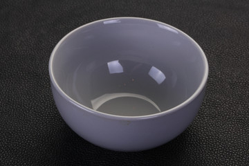 Empty ceramic bowl