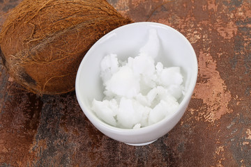 Dietary Coconut oil in the bowl