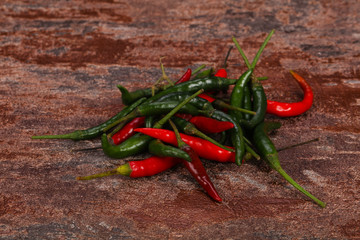 Hot and spicy Chili pepper heap