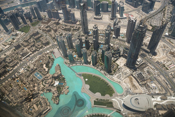 A view of Dubai skyline from Burj Khalifa