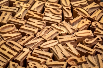 letterpress wood type printing blocks
