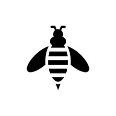 Honey bee icon. Farm animal sign. Graph symbol for your web site design, logo, app, UI. Vector illustration