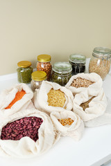 Corn Maize Bean Green Apple Ripe Apricot in Bag