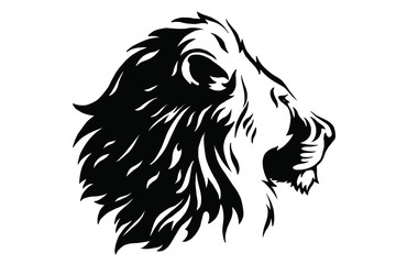 Lion Head Logo Vector Template Illustration Graphic Design