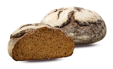 Bread isolated on white background with clipping path