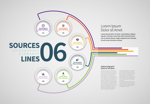 6 Stage Circular Info Chart