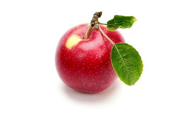 fresh red Apple isolated on white background