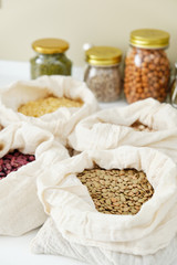 Corn Maize Bean Green Apple Ripe Apricot in Bag