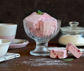 dessert with marshmallow