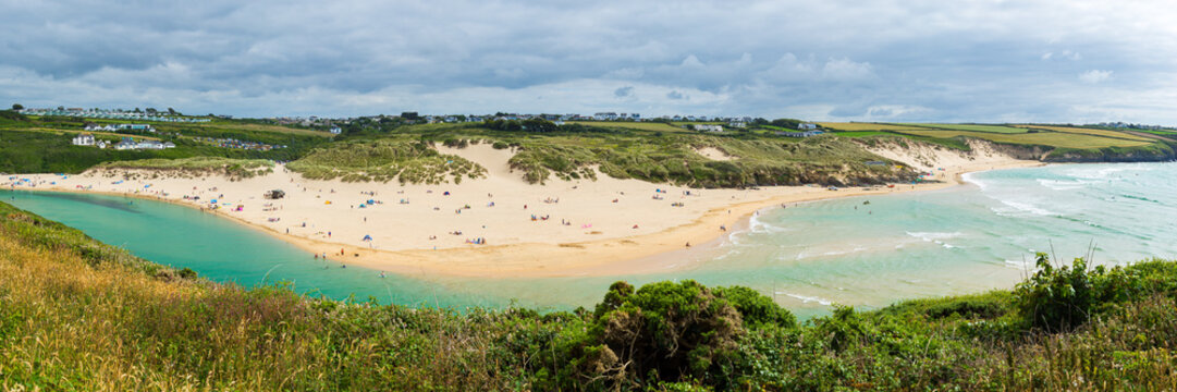 Gannel estuary and Crantock Beach