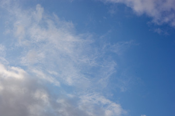 blue sky with clouds