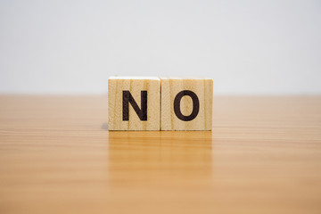 No Word on Wooden Block