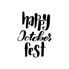 lettering happy October fest