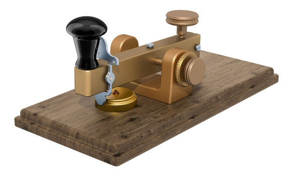 Ancient telegraph device, 3D rendering