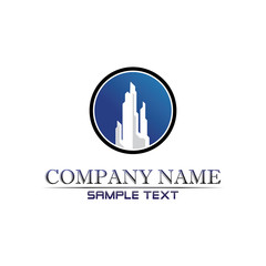 Real estate and home buildings logo icons template