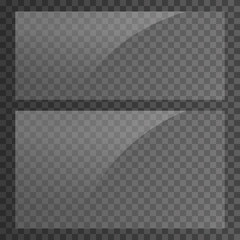 Rectangular 21x9 and 16x9 glass plates. Light effect for a picture or a mirror. Beautiful realistic reflection. The interior of the house.