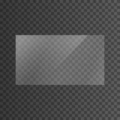 The texture of rectangle glass plate, mirror, windows. Light effect for a picture or a mirror. Beautiful realistic reflection. The interior of the house stock vector 