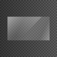 The texture of rectangle glass plate, mirror, windows. Light effect for a picture or a mirror. Beautiful realistic reflection. The interior of the house stock vector 