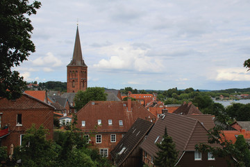 Fototapeta na wymiar Plön Blick über die Altstadt