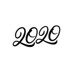 2020 hand written lettering text