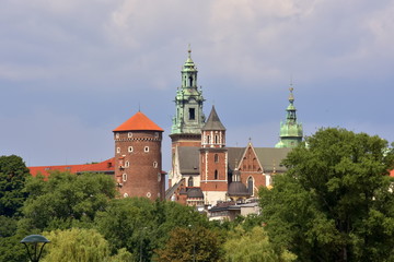 Wawel Castle in Krakow Poland 