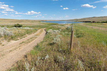 Michel Reservoir (Michelle Reservoir) in Alberta, Canada