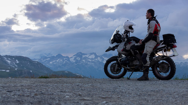 Motorradtour in den Alpen