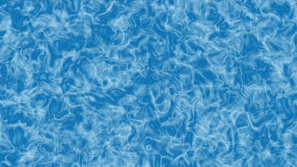 White ink, smoke background. Waves, dye on sky blue background.