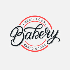 Bakery hand written lettering logo